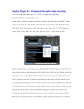 Spider Player 2.1- Chương trình nghe nhạc đa năng