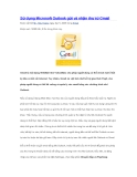 Sử dụng Microsoft Outlook gửi và nhận thư từ Gmail