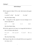 Bài tập trắc nghiệm môn hóa học lớp 10 Chương 5 nhóm halogen