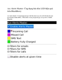 Ace Alerts Master- Ứng dụng báo đèn LED hiệu quả trên BlackBerry