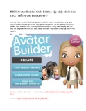 BBM Avatar Builder Girls Edition cập nhật phiên bản 1.0.2 - Hỗ trợ cho BlackBerry 7