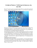 Cài đặt lại Windows 7 OEM loại trừ bloatware cho máy tính 