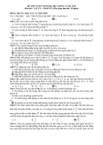 ÐỀ THI TUYỂN SINH ĐẠI HỌC KHỐI A NĂM 2010 Môn thi : VẬT LÝ – Mã đề 319