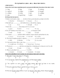 ÔN TẬP KHỐI 12 (2010 – 2011) - PRACTICE TEST 4 