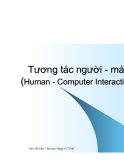 Tương tác người - máy (Human - Computer Interaction) - Phần 4