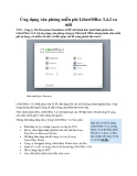 Ứng dụng văn phòng miễn phí LibreOffice 3.4.2 ra mắt