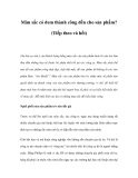 Màu sắc đem thành công đến cho sản phẩm?  