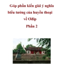 Góp phần kiến giải ý nghĩa biểu tưởng của huyền thoại về Ơđip Phần 2