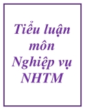 Tiểu luận môn Nghiệp vụ NHTM