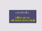 Chuyên đề: TỔNG QUAN VỀ PHÂN TÍCH THUẾ