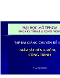 Giám sát nền và móng công trình