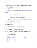 Giáo án tin học lớp 1 - BÀI 1: TRÒ CHƠI DOTS 