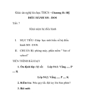 Giáo án nghệ tin học THCS - Chương II: HỆ ĐIỀU HÀNH MS - DOS