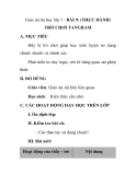 Giáo án tin học lớp 1 - BÀI 9: (THỰC HÀNH) TRÒ CHƠI TANGRAM 