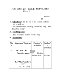Giáo án lets go 1 - UNIT 2: LET’S LEARN Week: 12 Period: 22