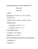 Giáo án tiếng anh lớp 5 - SELF-CHECK TWO Self- check Period 30