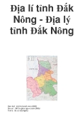 Địa lí tỉnh Đắk Nông - Địa lý tỉnh Đắk Nông 