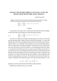 Báo cáo nghiên cứu khoa học: "Đánh giá tính ổn định nghiệm cuả bài toán Cauchy cho phương trình truyền nhiệt ngược thời gian"