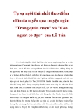 Tự sự ngôi thứ nhất theo điểm nhìn đa tuyến qua truyện ngắn "Trong quán rượu" và "Con người cô độc"' của Lỗ Tấn
