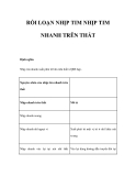 RỐI LOẠN NHỊP TIM NHỊP TIM NHANH TRÊN THẤT 