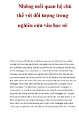 Những mối quan hệ chủ thể với đối tượng trong nghiên cứu văn học sử