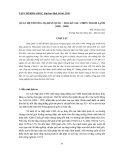 Báo cáo nghiên cứu khoa học: "QUAN HỆ THƯƠNG MẠI HÀN QUỐC – HOA KỲ SAU CHIẾN TRANH LẠNH (1989 – 2009)"