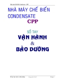 Sổ tay Vận hành và Bảo dưỡng : Nhà máy Chế biến Condensate - CPP part 1