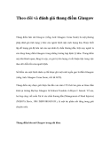 Phương pháp Theo dõi và đánh giá thang điểm Glasgow   