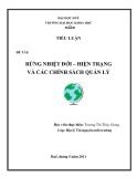 TIỂU LUẬN ĐỀ TÀI:  RỪNG NHIỆT ĐỚI – HIỆN TRẠNG VÀ CÁC CHÍNH SÁCH QUẢN LÝ