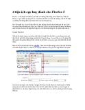 4 tiện ích cực hay dành cho Firefox 5