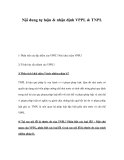 Nội dung tự luận & nhận định VPPL & TNPL 