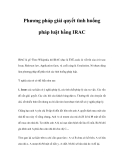 Phương pháp giải quyết tình huống pháp luật bằng IRAC 