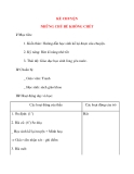 Giáo án lớp 4: KỂ CHUYỆN NHỮNG CHÚ BÉ KHÔNG CHẾT