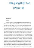 Bài giảng Điện học (Phần 18)  