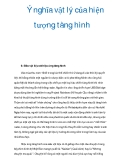 Tài liệu: Ý nghĩa vật lý của hiện tượng tàng hình  