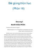 Bài giảng Điện học (Phần 16) 