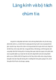 Tài liệu: Lăng kính và bộ tách chùm tia 