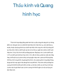 Thấu kính và Quang hình học  