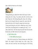 Quy trình kỹ thuật sau thu hoạch 