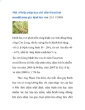 Một số biện pháp hạn chế nấm 