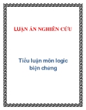 Tiểu luận môn logic biện chứng