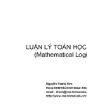 LUẬN LÝ TOÁN HỌC - CHƯƠNG 1 