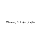 LUẬN LÝ TOÁN HỌC - CHƯƠNG 3 (phần 1)