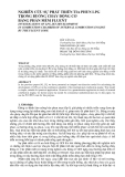 Báo cáo nghiên cứu khoa học: "NGHIÊN CỨU SỰ PHÁT TRIỂN TIA PHUN LPG TRONG BUỒNG CHÁY ĐỘNG CƠ BẰNG PHẦN MỀM FLUENT"