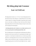 Tìm hiểu về Hệ thống pháp luật Common Law và Civil Law 