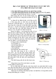 TÍNH CHẤT CƠ LÝ CỦA VẬT LIỆU - BÀI 1