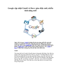 Google cập nhật Gmail và Docs: giao diện mới, nhiều tính năng mới