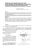 Báo cáo nghiên cứu khoa học: "PHÂN TÍCH HỆ THANH BÊ TÔNG CỐT THÉP CÓ XÉT ĐẾN ĐẶC TRƯNG BIẾN DẠNG CỦA BÊ TÔNG"