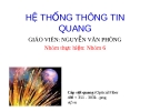 HỆ THỐNG THÔNG TIN QUANG - Gv.Nguyễn Văn Phòng