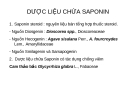 DƯỢC LIỆU CHỨA SAPONIN (phần 2)
